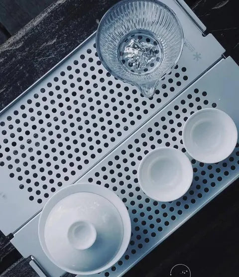 羊脂玉旅行茶具組