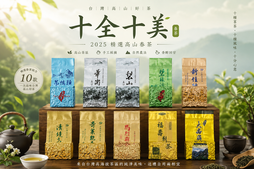 十全十美春茶組/ 一包75g有十包